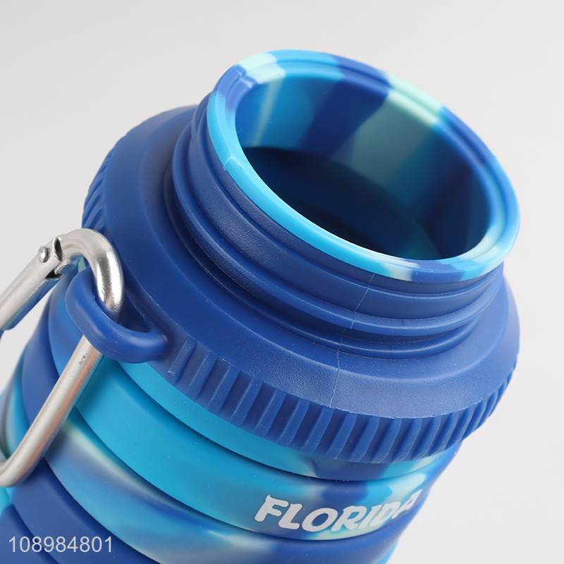 Best selling portable silicone water bottle drinking bottle wholesale