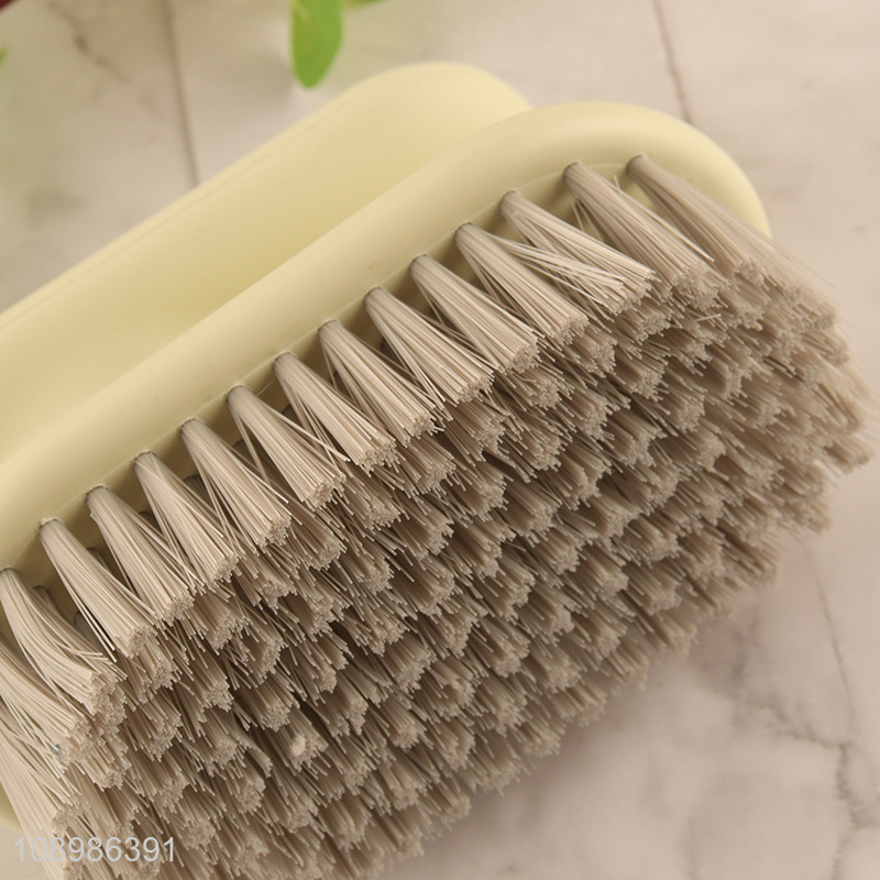 Yiwu market household laundry brush scrubbing brush with handle
