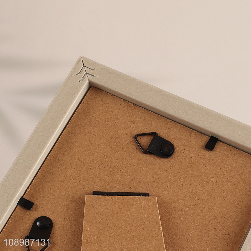 Hot Sale 4X6 Inch MDF Wooden Picture Frame for Wall and Tabletop Display