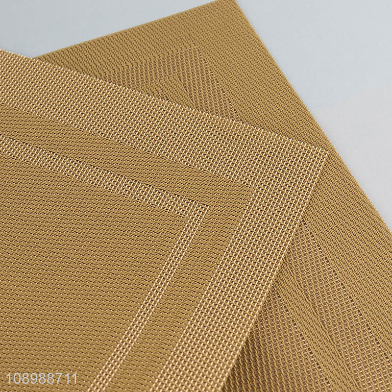 Top products rectangle anti-slip textilene dinner mat place mat