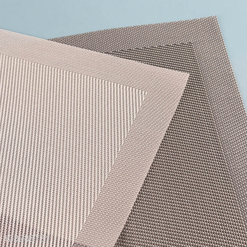 Factory price rectangle non-slip textilene dinner mat place mat