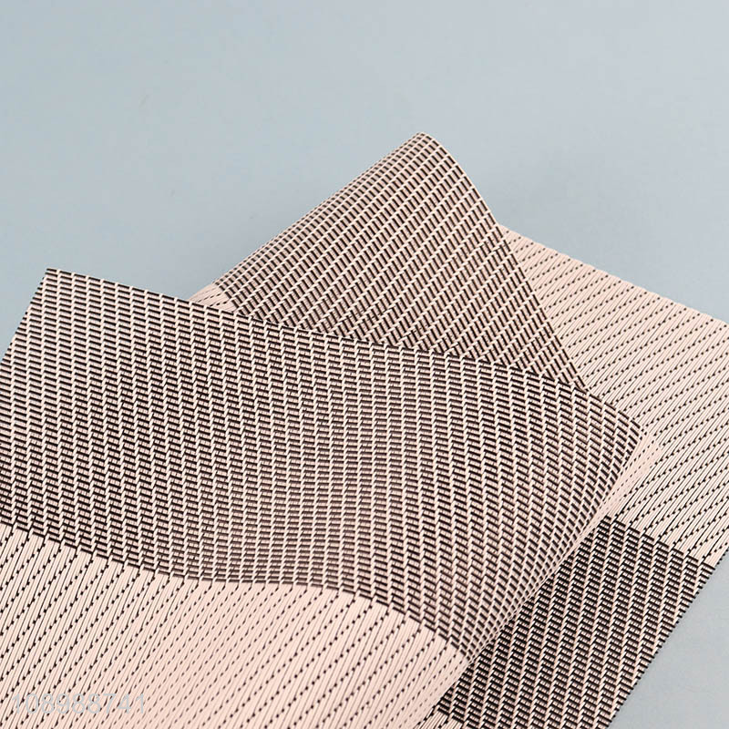 Top quality rectangle tabletop decoration textilene dinner mat for sale