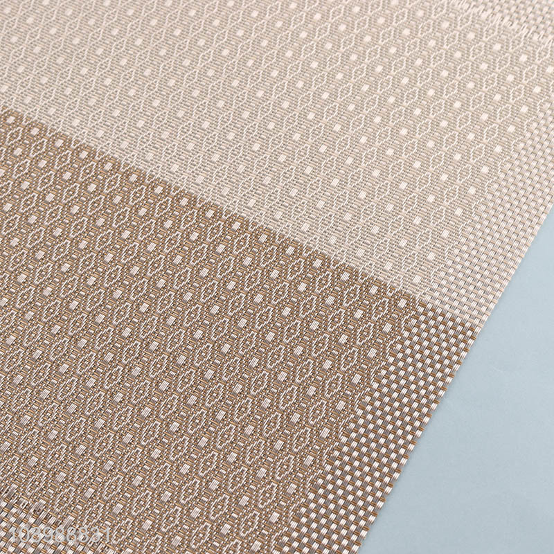 Top products rectangle home restaurant textilene dinner mat place mat