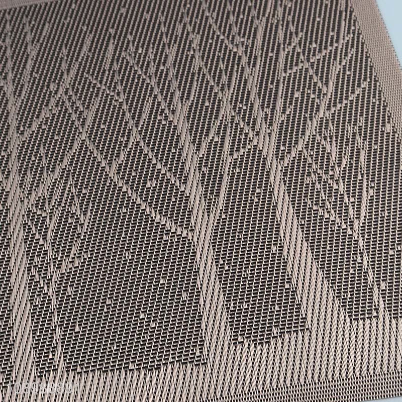 China wholesale rectangle tabletop decoration place mat dinner mat