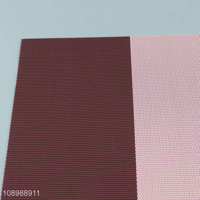 Good selling rectangle non-slip tabletop decoration place mat dinner mat wholesale