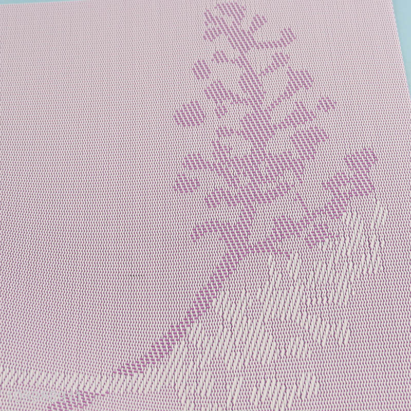 Good selling rectangle non-slip tabletop decoration place mat dinner mat wholesale