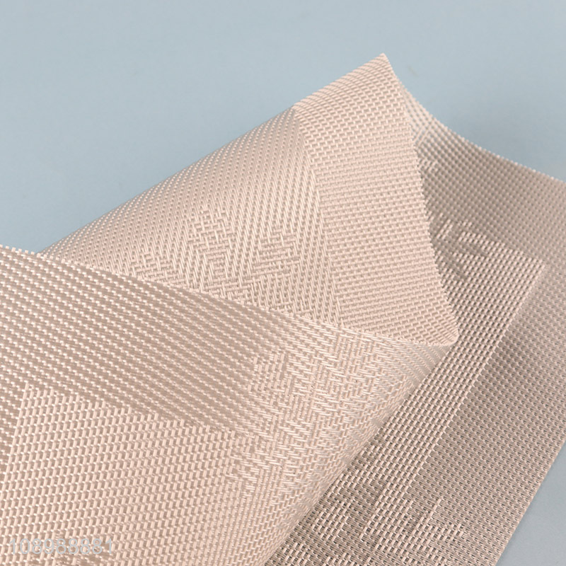 Good price rectangle non-slip table dining place mat for home hotel