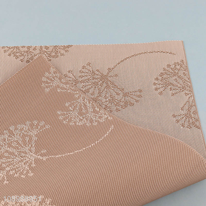 Good selling rectangle anti-slip textilene table dining place mat wholesale