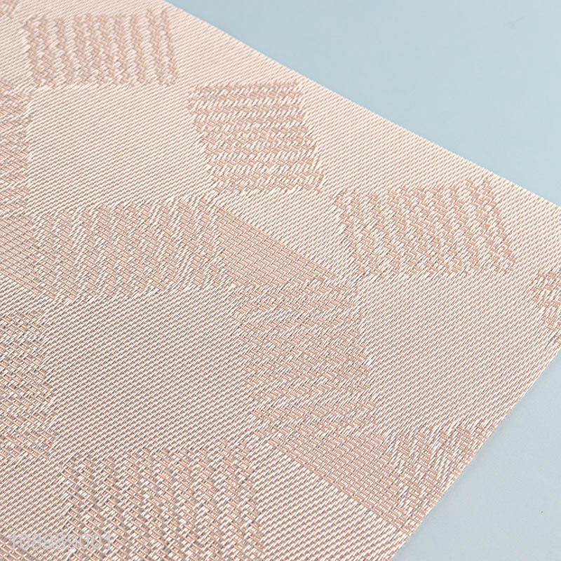 Hot products rectangle jacquard placemat dinner mat for home restaurant