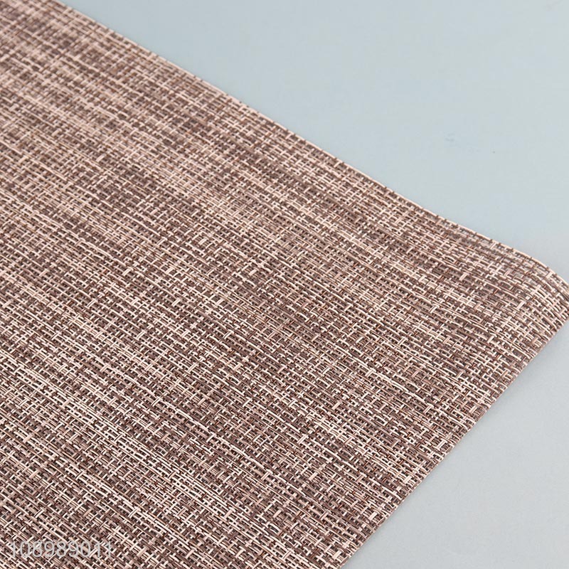 Low price rectangle anti-slip jacquard placemat dinner mat for sale