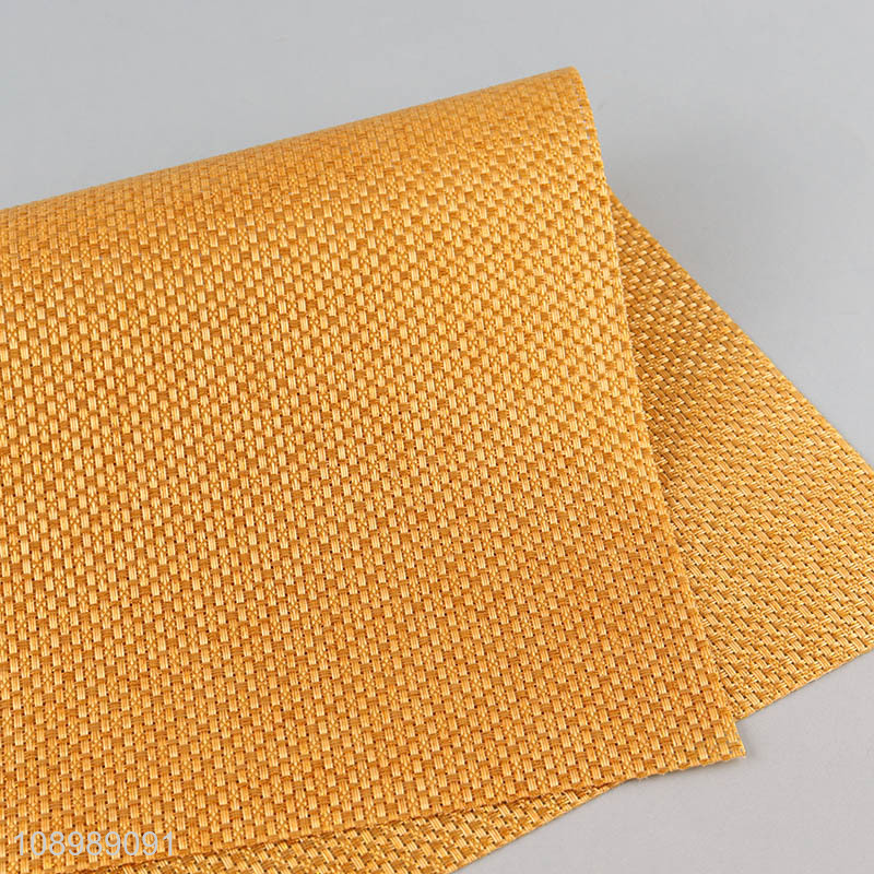 Factory price golden rectangle tabletop decoration place mat dinner mat