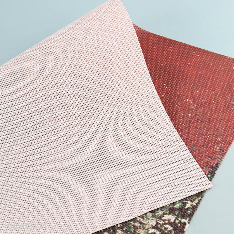 Low price cartoon printed rectangle place mat dinner mat for sale