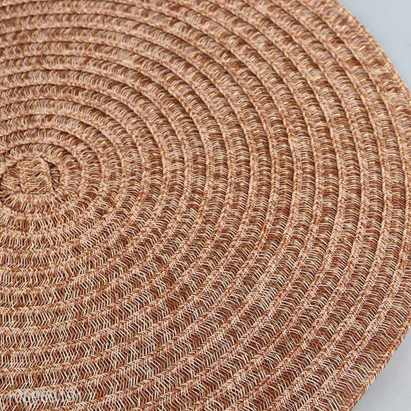 Best selling round food grade PE tabletop decoration place mat wholesale