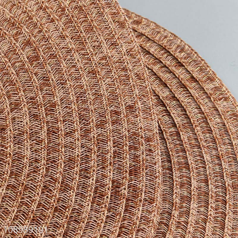 Best selling round food grade PE tabletop decoration place mat wholesale