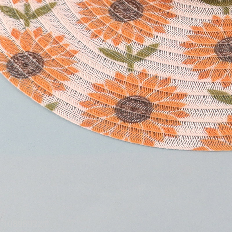 Top products round flower pattern place mat dinner mat for sale