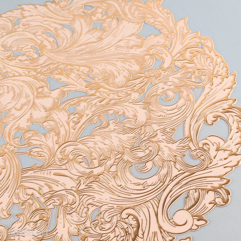 Latest design hollow tabletop decoration place mat dinner mat for sale