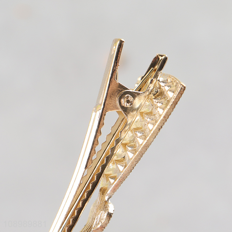 Online wholesale diamond-encrusted hairpin girls alloy hair accessories