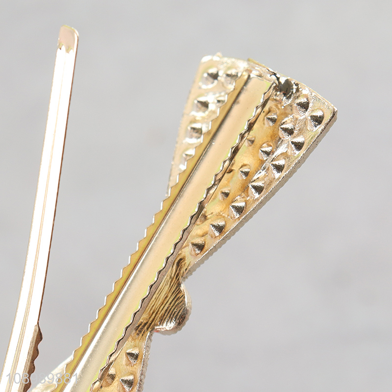 Online wholesale diamond-encrusted hairpin girls alloy hair accessories