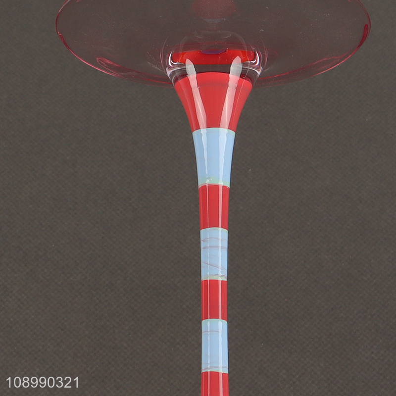 New Product Colord Wine Goblet Corktail Champagne Glasses for Party