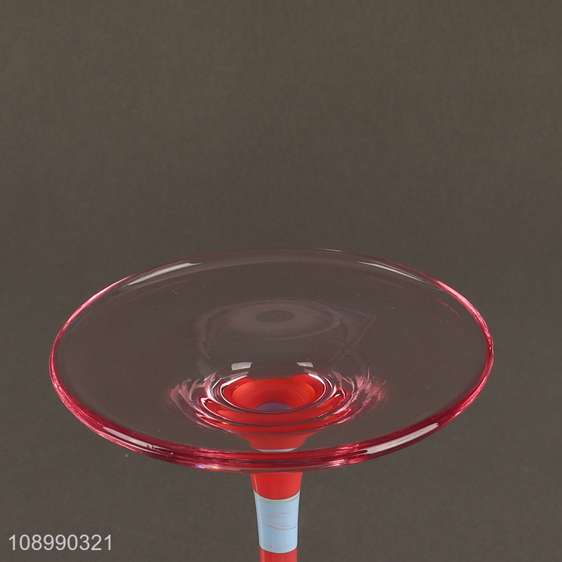 New Product Colord Wine Goblet Corktail Champagne Glasses for Party