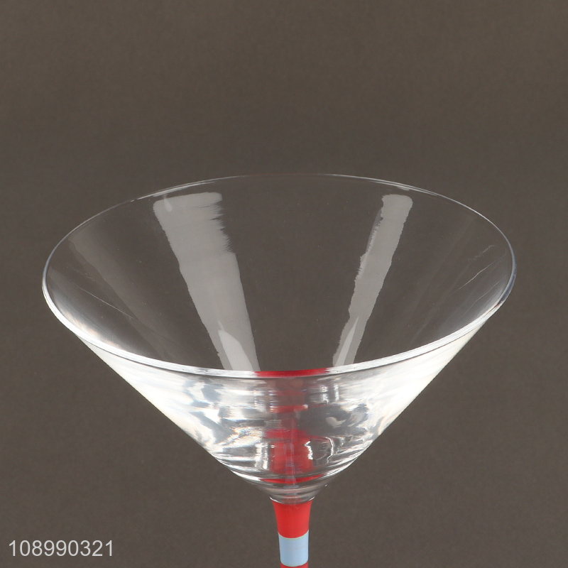 New Product Colord Wine Goblet Corktail Champagne Glasses for Party