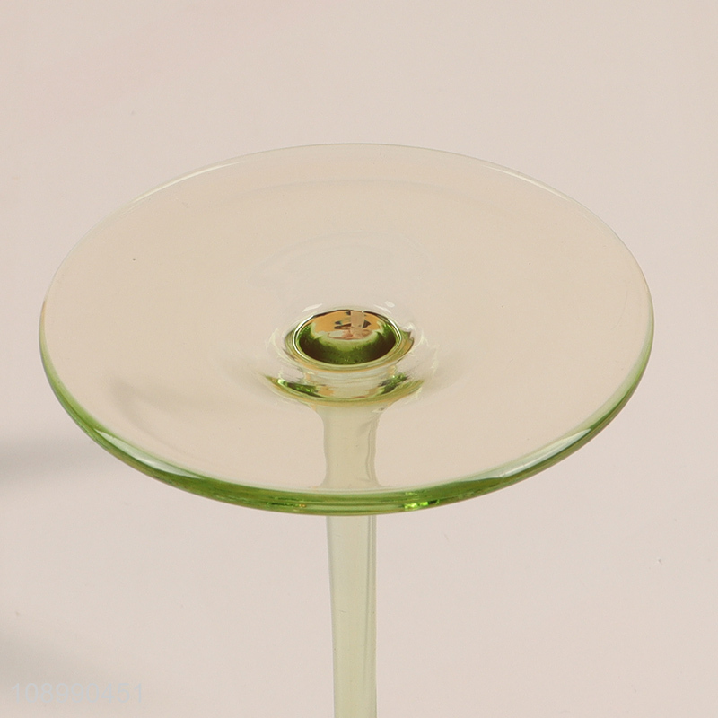 High Quality Colored Crystal Wine Glasses Corktail Goblet Corktail Glassware