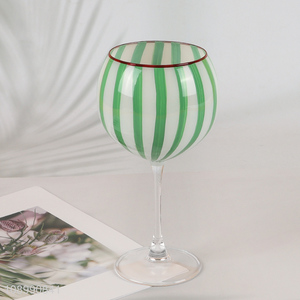 New Arrival Colored Wine Glasses Goblets Corktail Brandy Glasses