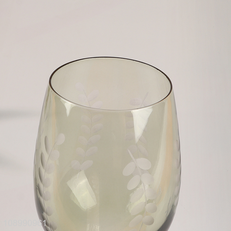 Factory Wholesale Colored Wine Goblet Corktail Whiskey Wine Glasses