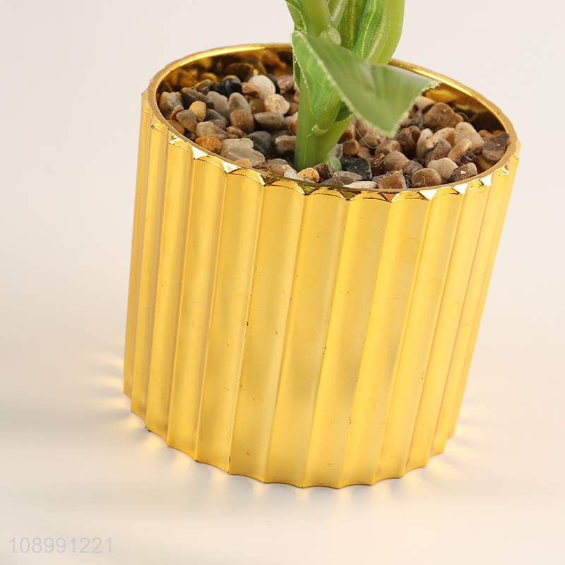 Hot selling natural artificial potted plant fake flower for home decor