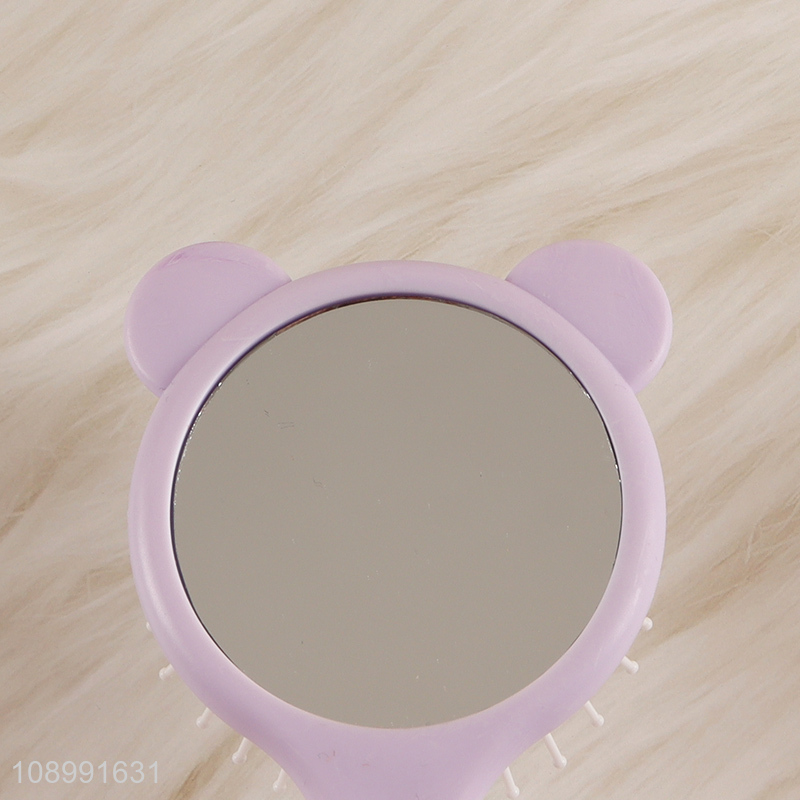 Factory Price Cute Airbag Comb Detangling Hairbrush with Mirror