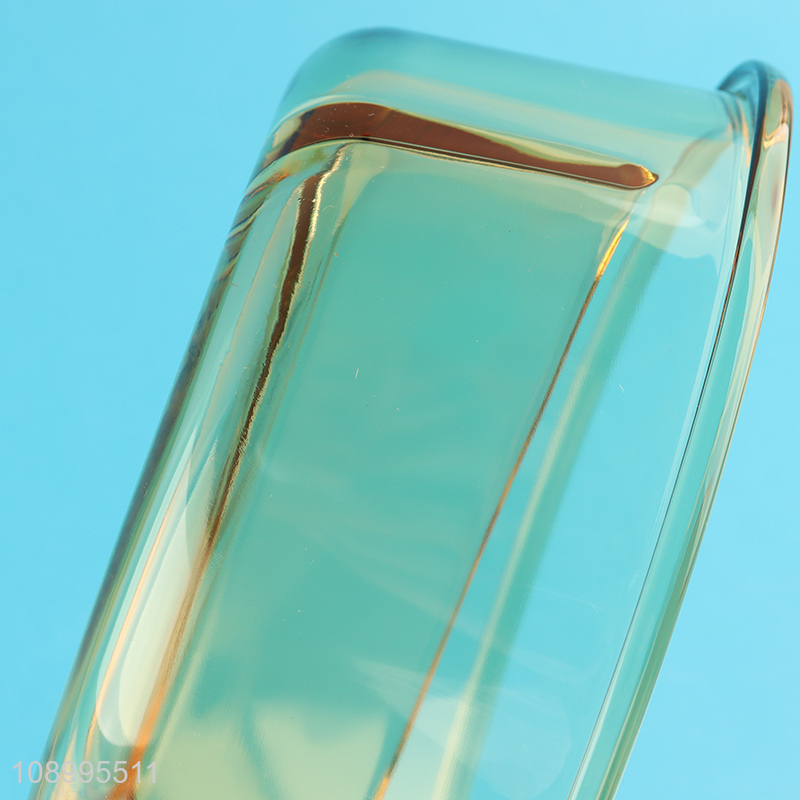 Top quality round 2compartment food container glass crisper