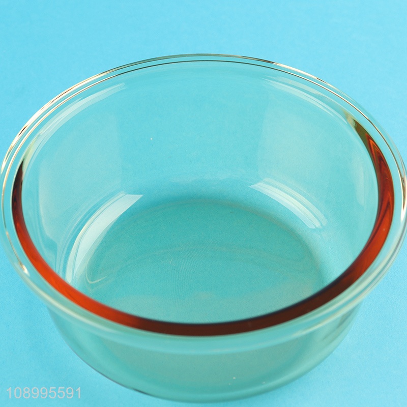 Popular products round vacuum glass crisper glass food container