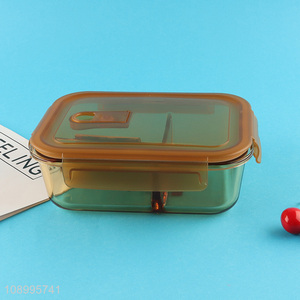 Hot products 2compartment glass food container preservation box for kitchen