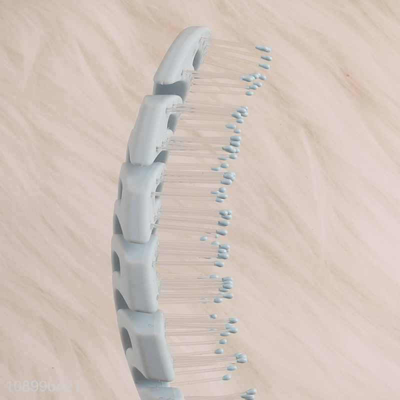 China Imports Curved Vented Detangling Brush for Wet and Dry Hair