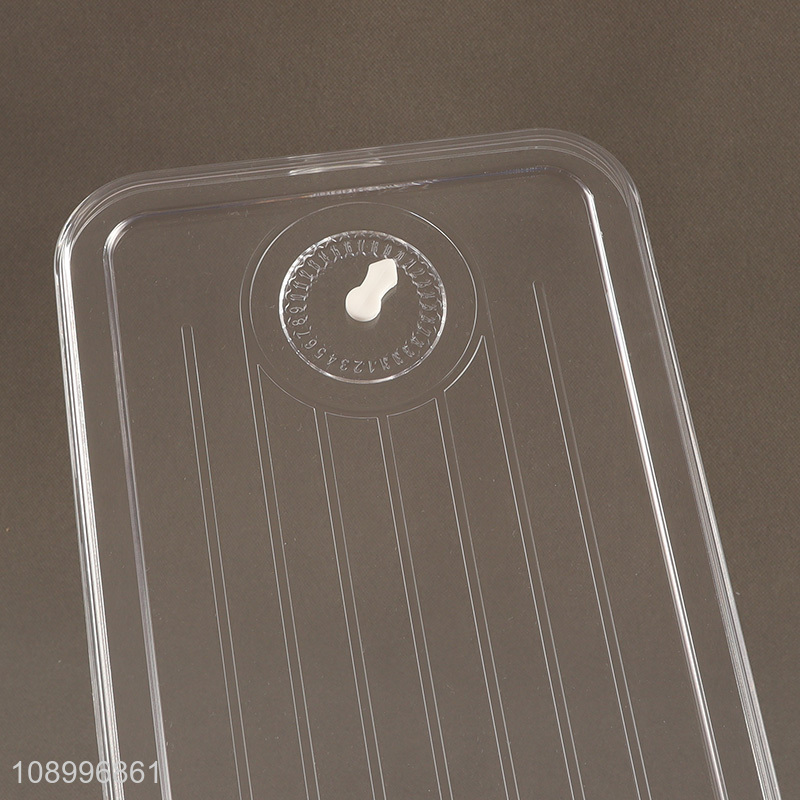 New Product Plastic Refrigerator Organizer Bin with 2 Removable Colanders & Lid