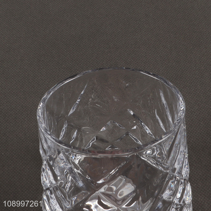 Hot Selling Clear Rotatable Whiskey Glasses Bourbon Glasses with Coaster