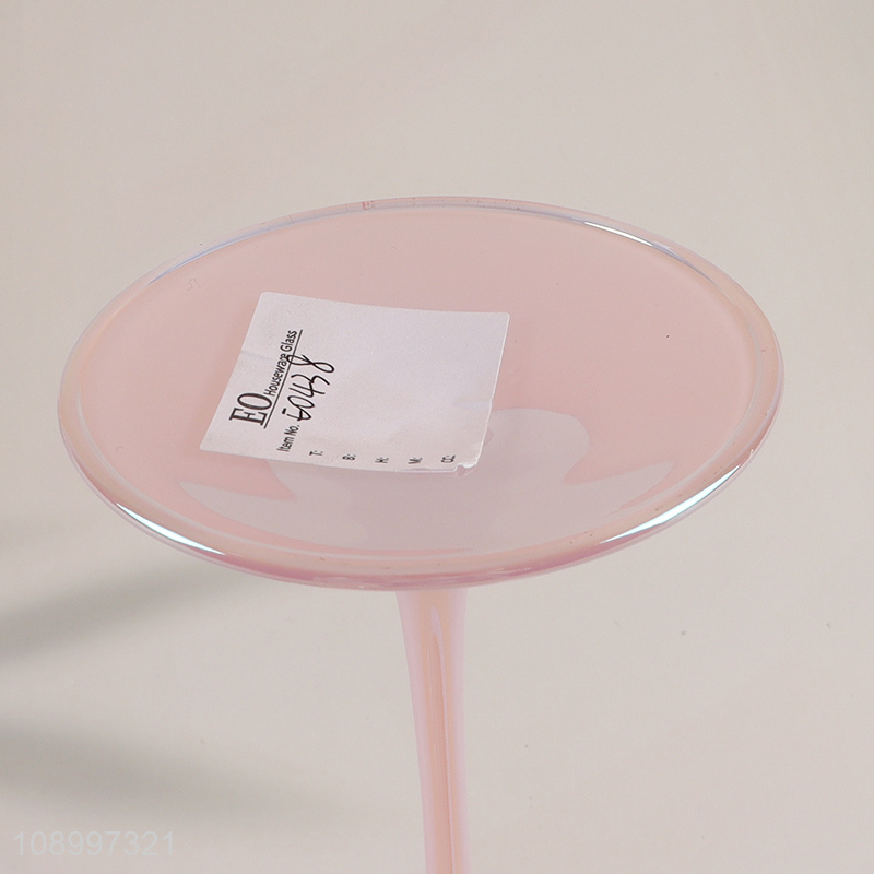 Factory Price Long Stem Wine Glasses Colored Goblet Wine Glasses