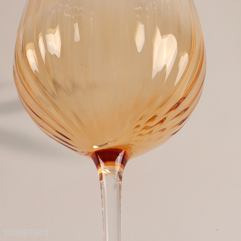 New Product Long Stem Wine Glasses Colored Goblet Wine Glasses