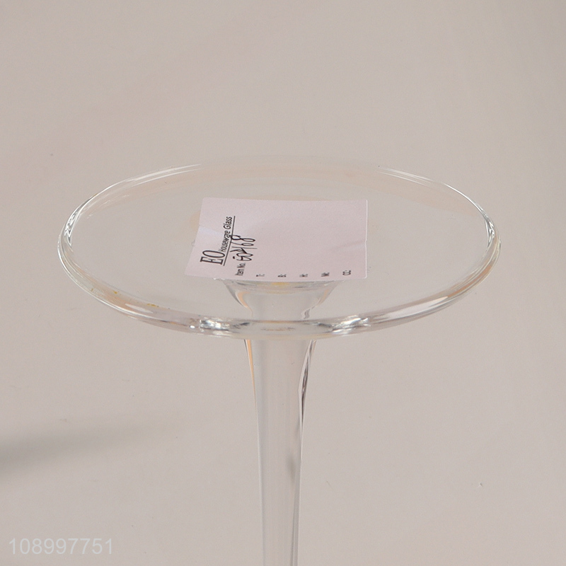 Wholesale Colored Stemmed Wine Glasses Reusable Champagne Glasses for Party