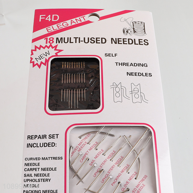 Good Quality 18PCS Multi-Used Needles Self Threading Hand Sewing Needles