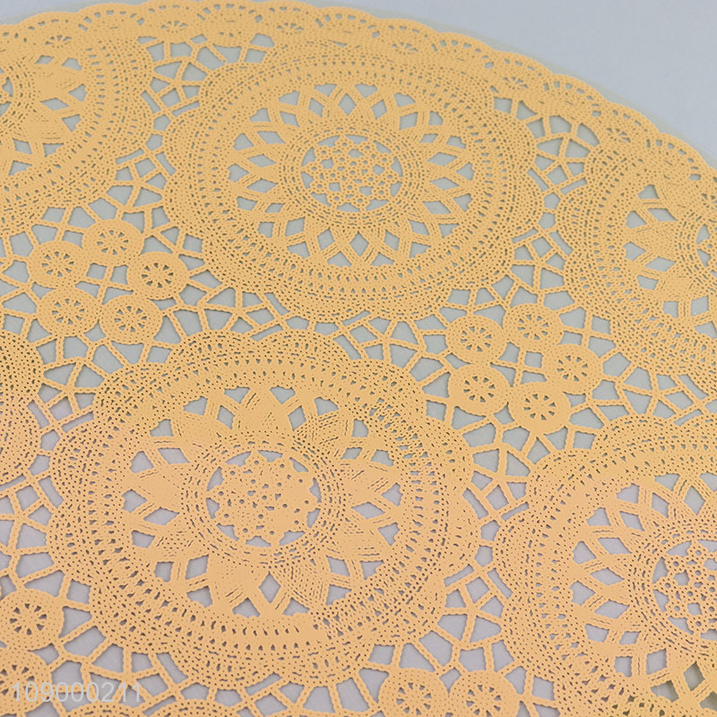 Top quality round pvc tabletop decoration place mat dining table mat