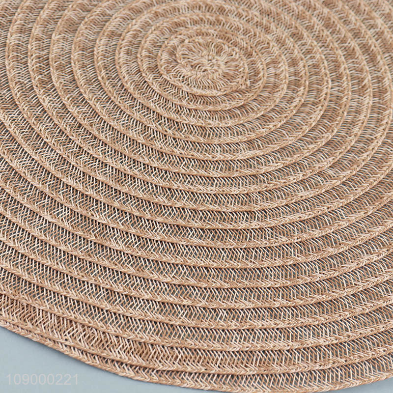 Most popular round tabletop decoration place mat dinner mat for home hotel