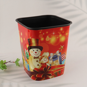 Popular Product Plastic Trash Bin Garbage Can Wastebasket for Bedroom