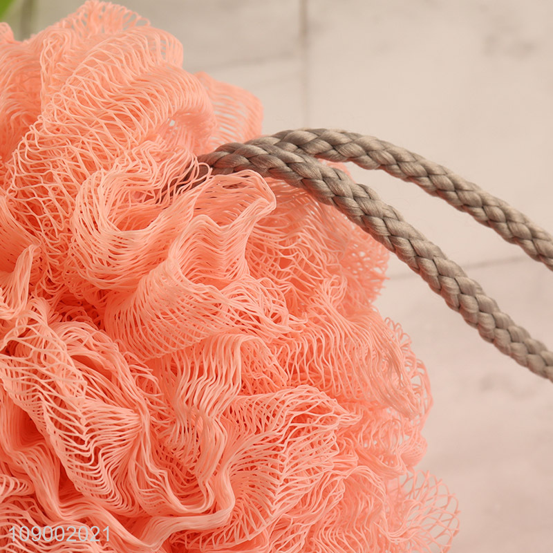 Online Wholesale Mesh Bath Pouf Shower Scrubber Bath Loofah Sponge