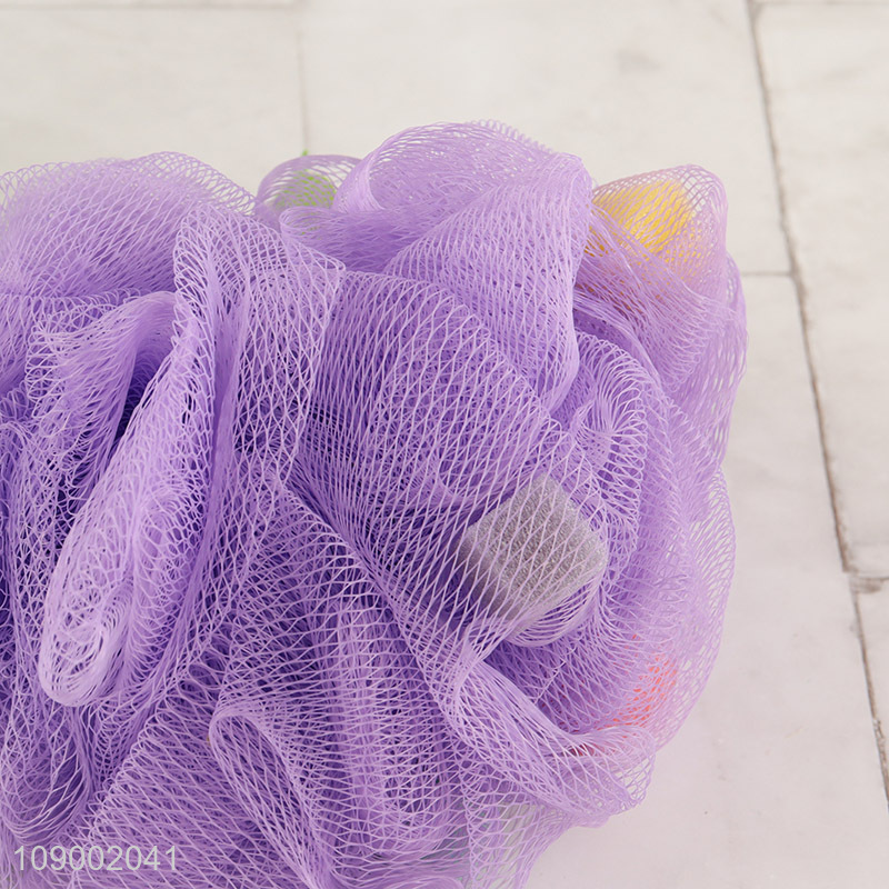 Factory Direct Sale Exfoliating Mesh Pouf Shower Ball for Men Women