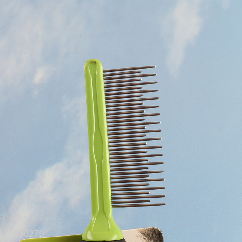 Hot items stainless steel pins pet grooming tool pet hair comb for sale