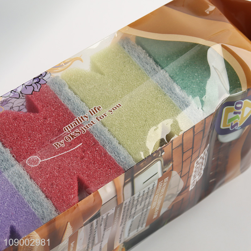 Online Wholesale 5PCS Multi-Use Sponge Scourers Kitchen Cleaning Sponges