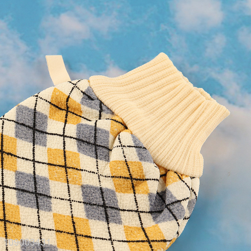 Good Quality Rhombus Print Exfoliating Bath Gloves Body Scrub Gloves