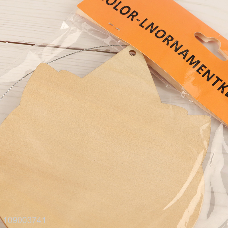 Hot Selling Halloween DIY Coloring Wooden Craft Kit for Holiday Decoration