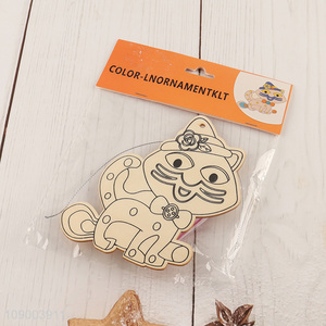 Factory Price Halloween DIY Coloring <em>Wooden</em> <em>Craft</em> Kit Party Favors for Kids